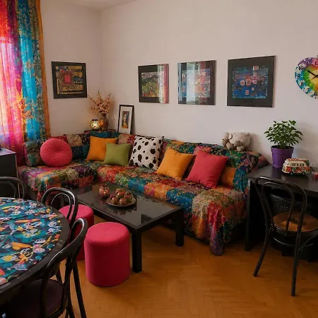 Bright Boho With Balcony In * Liubliana